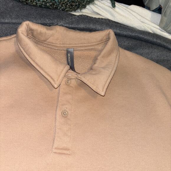 Mondetta Collared Pullover Cozy Lounge Wear Gorpcore Sweatshirt Tan Sz XL - Picture 8 of 8